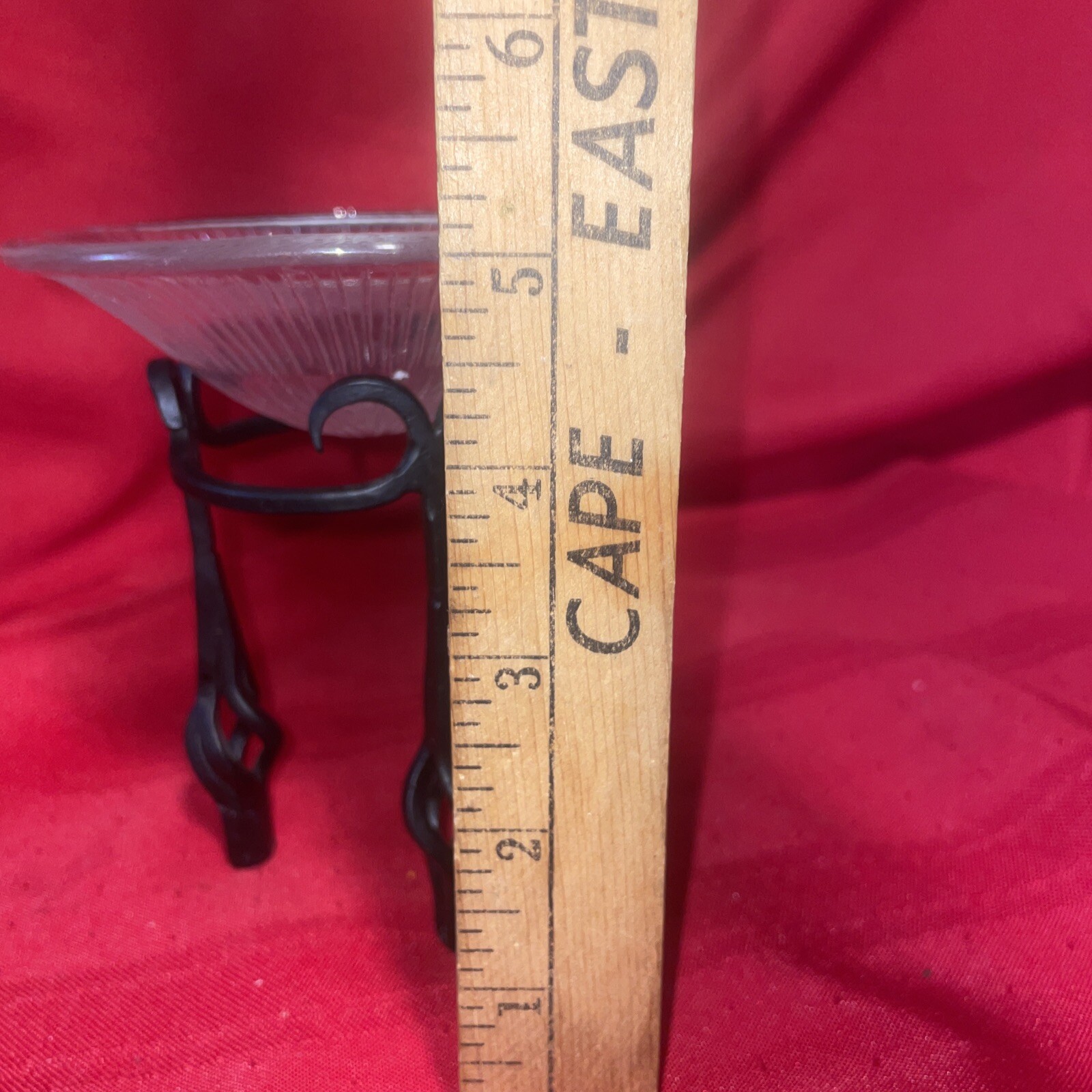 5” Wrought Iron & Glass Potpourri Holder eBay