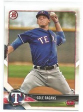 Cole Ragans Texas Rangers 2018 Bowman Baseball Prospects Card