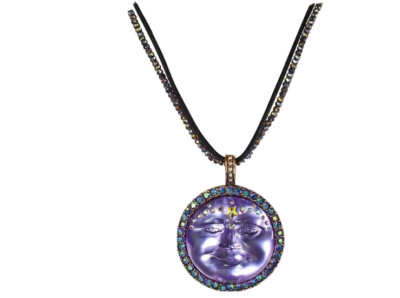 Kirks Folly Enchanted Venus Seaview Moon Beaded & Cord Necklace Set Crystal