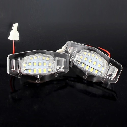 2x White 18-SMD LED License Plate Light For Honda Accord Civic Pilot MRV Legend Odyssey