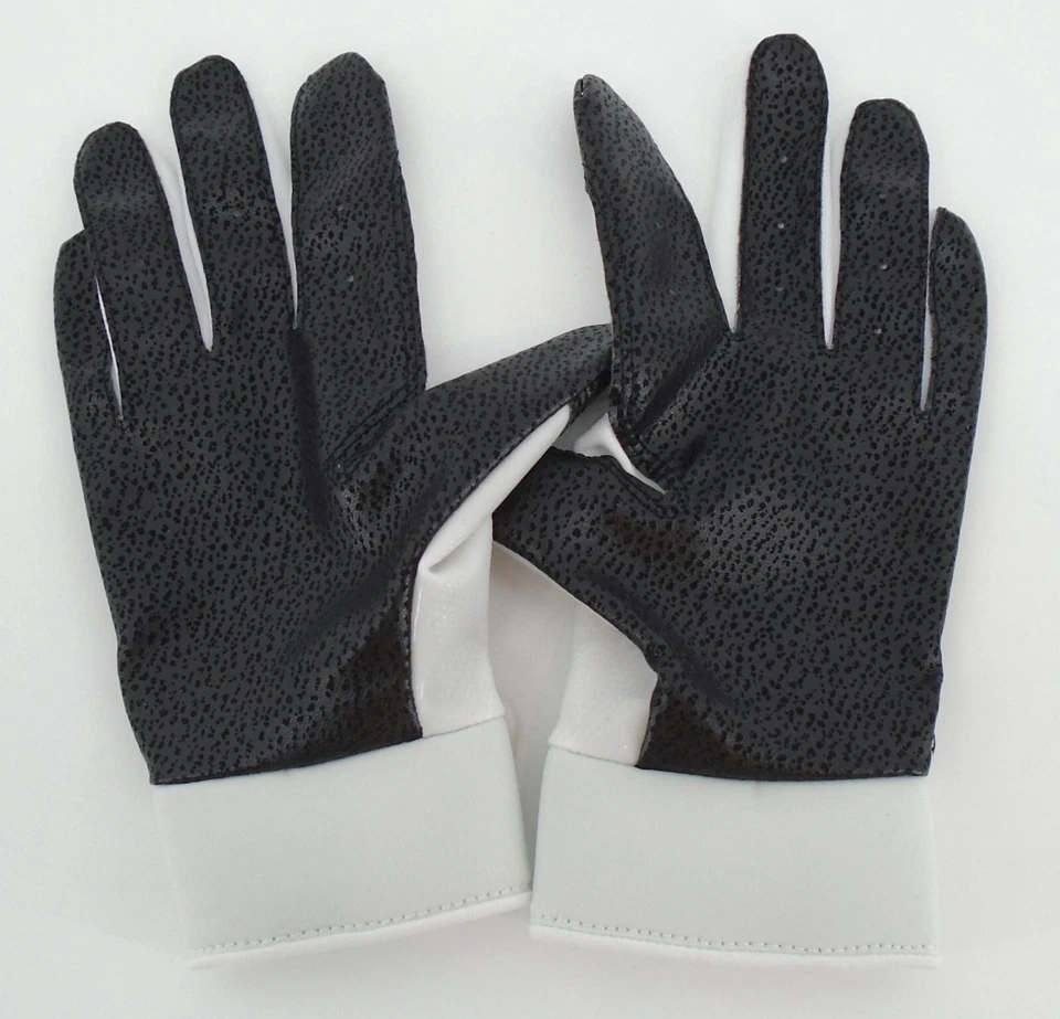 Nike Alpha Batting Gloves Youth Medium White/Black/Silver - Image 3 of 4