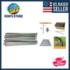 Metal Stakes, 6 Ich 144 Pcs Galvaized Ladscape Spikes,Garde ails for Turf,Wee...