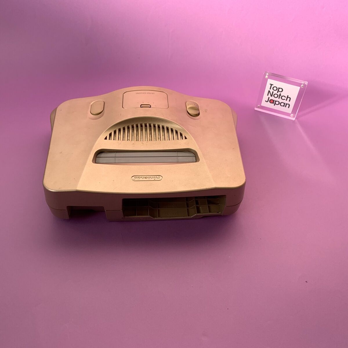 Nintendo 64 Gold N64 Console Only NUS-001 Japan NTSC-J Game Nintendo 64 Gold N64 Console Only NUS-001 Japan NTSC-J Game