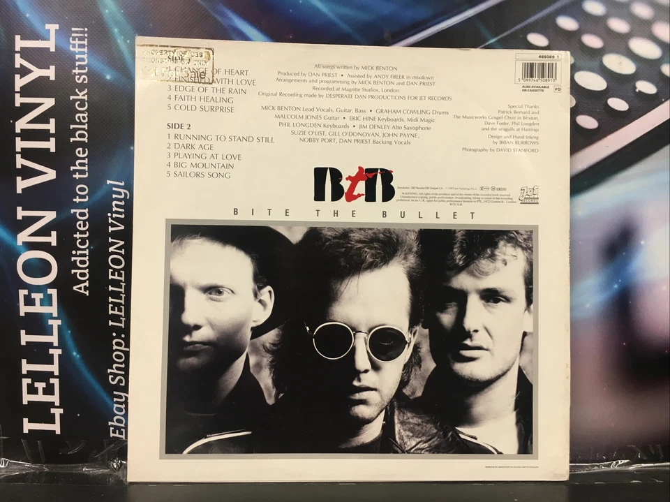 Bite The Bullet Self Titled LP Album Vinyl Record 465089 A1/B1 Rock 80’s - Image 2 of 4