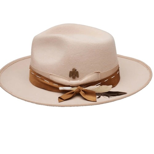 Mr Josephs Original Brown Fedora Felt Coche Hat w Multicolor Feathers New York Mr Josephs Original Brown Fedora Felt Coche Hat w Multicolor  main image 4