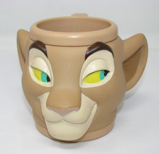 Vtg The Lion King Nala Kids Cup 1990s Applause Disney 3D Mug Head Plastic