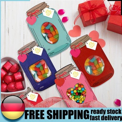 50 Pack Happy Valentines Day Cards Mason Jar Greeting Card for New Years Gifts