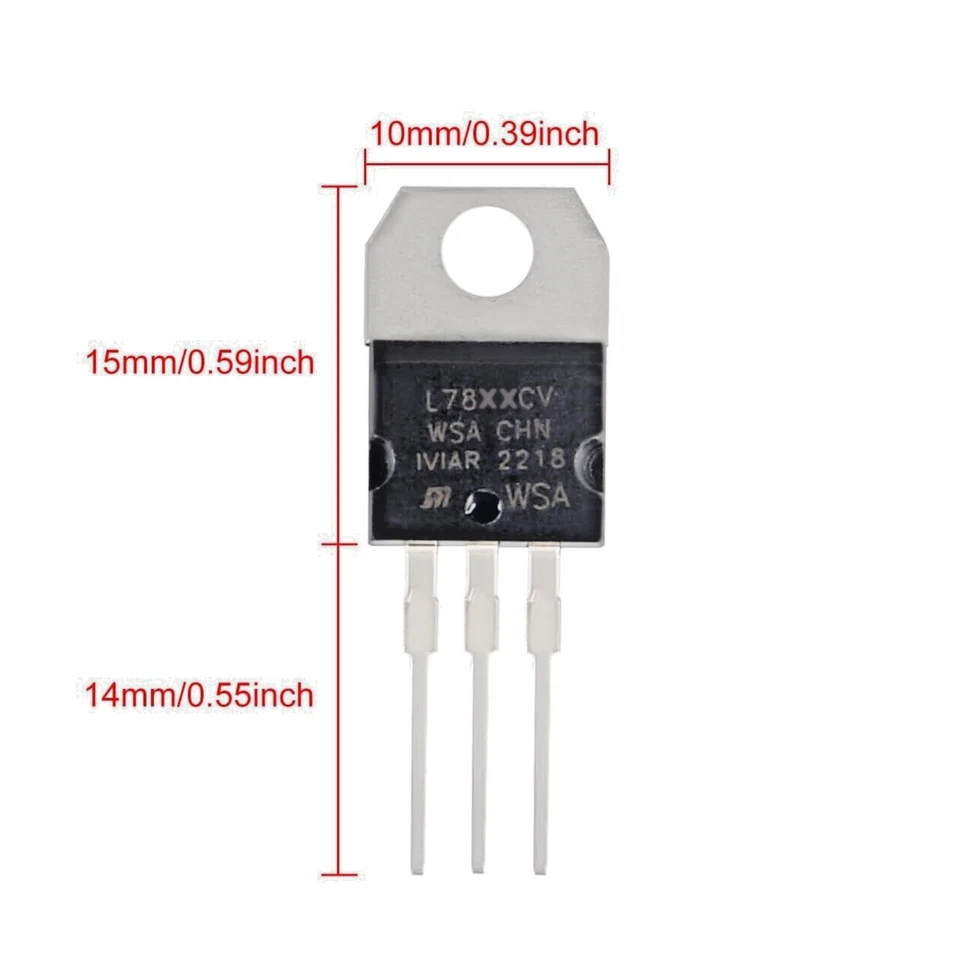 5 PCS LM338T | 3 Pin Vari-Voltage Regulator | 1.24 to 32V 5A TO-220 | US Ship - Image 3 of 4