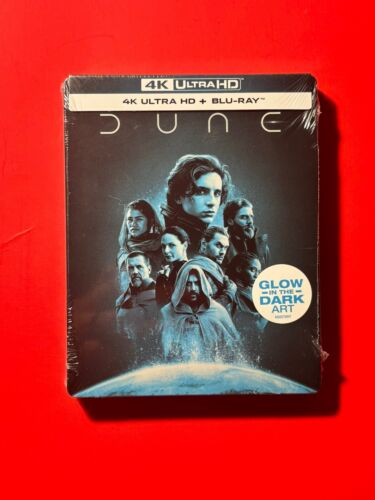 Dune (4K BluRay) Steelbook Glow in the Dark Walmart Exclusive NEW SEALED  - Picture 1 of 2