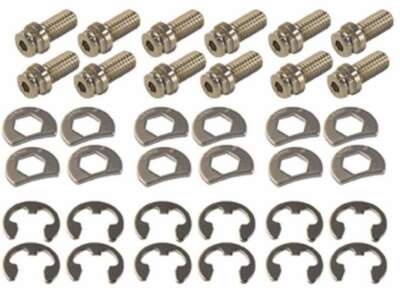 STAGE 8 FASTENERS 8911 SBC HEADER BOLT KIT - 6PT.3/8IN-16 X 3/4IN (12)