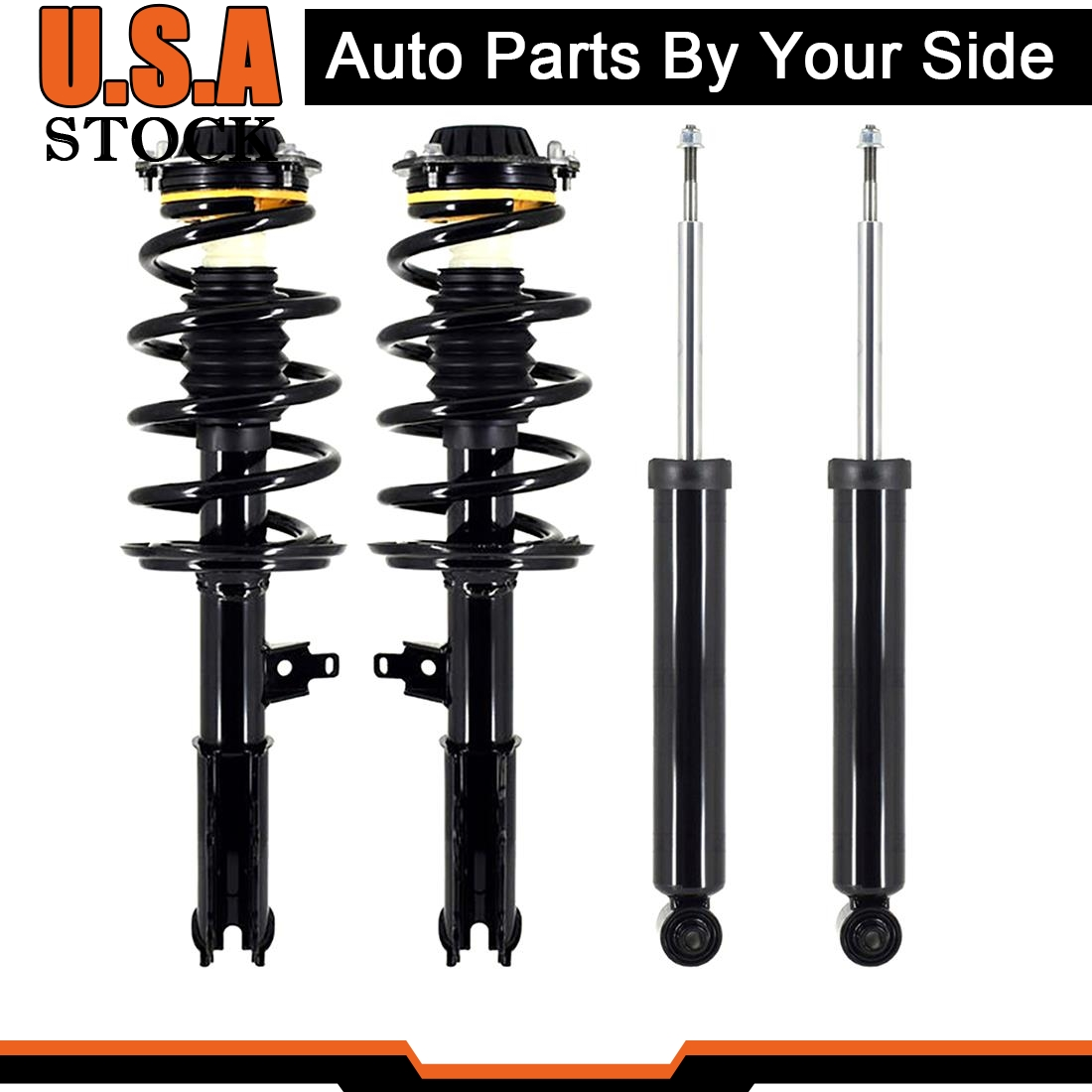 Front Struts & Rear Shocks With Sway Bar For 2018-2021 Buick Enclave Lifetime W.