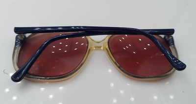 Vintage Spotlight Anita Blue Translucent Oval Sunglasses  display picture 1