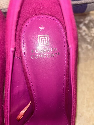 Women’s Shoes Pink Size UK 4 Forever Comfort Worn Once For 3 Hours - Picture 13 of 14
