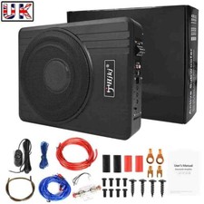 10'' Car Underseat Slim Amplifier Subwoofer Audio Amp Sub Bass Box Speaker 600W