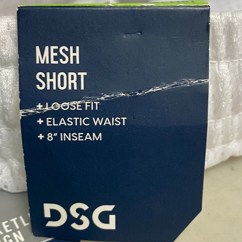 DSG Boys' 8" Training Mesh Pocketless Shorts Loose Fit Pure White DAB20116 New - Picture 4 of 6