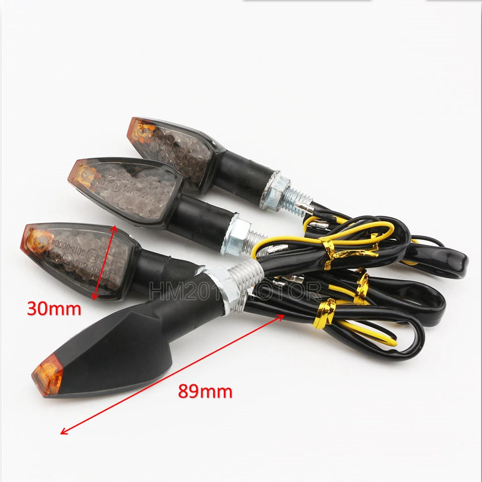 4x Mini luz de señal de giro LED de plástico de 3,5" para Suzuki Katana GSX 600 650 750 1100 Foto 2 de 4