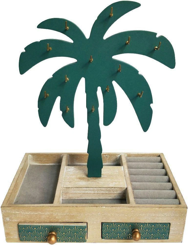 Palm tree shop jewelry stand