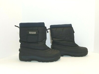 Polaris Mens Thermolite Winter Snow Boots Grey Black Leather Size 9 077070303 Polaris - Winter Snow Boots Men main image 2