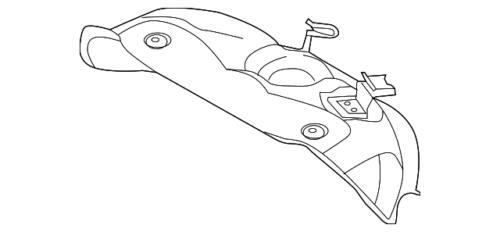 Escudo térmico de escape para Kia Forte, Optima, Forte5 2014-2020 (P/N 28525-2E200)