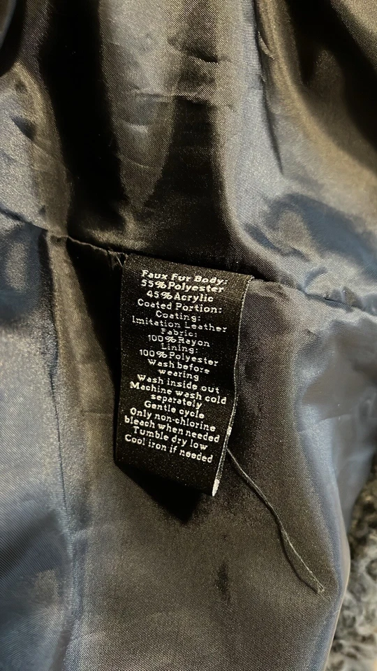 Women’s Rock And Republic Sherpa Jacket Black Size XS - Image 3 of 4