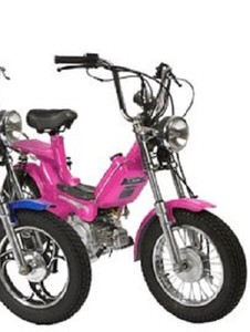 pink moped 50cc