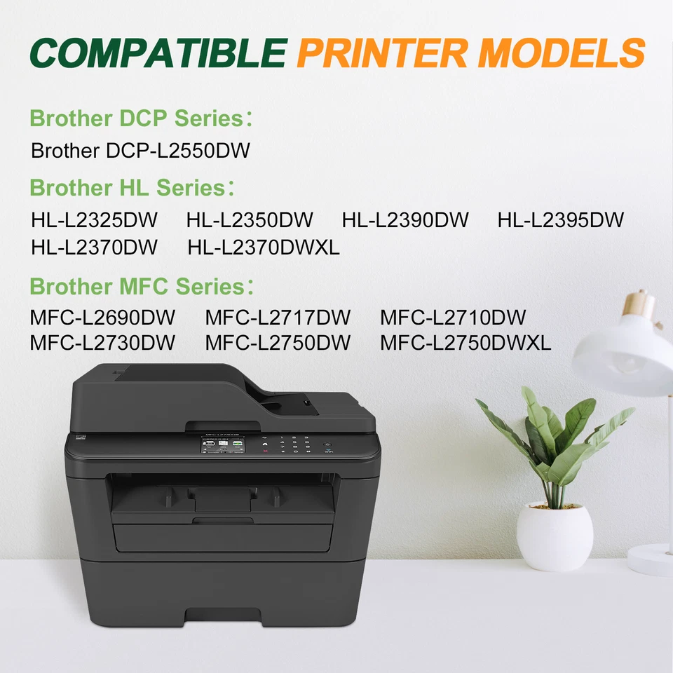4PK TN760 Toner Cartridge for Brother TN730 MFC-L2710DW MFC-L2710DW DCP-L2550DW - Image 4 of 4