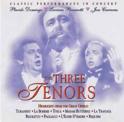 CD The Three Tenors Highlights From The Great Operas Slam Music