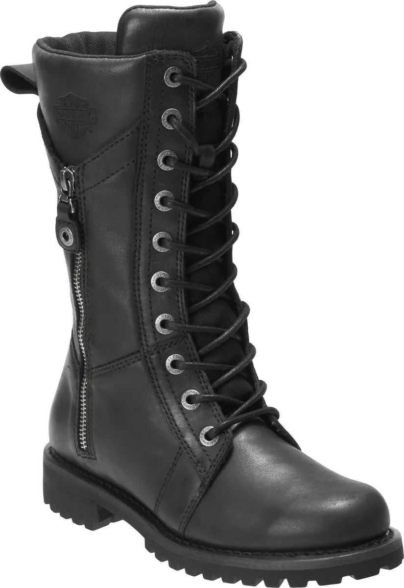 Bottes moto femme Harley Davidson Harnett 9 75 pouces noires ou marron D84472