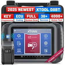 2025 USED XTOOL D8BT OBD2 Scanner Full System Diagnostic Tool Module E.CU Coding