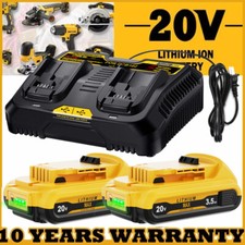 20V FOR DEWALT 20 Volt MAX Lithium-Ion Battery / Charger DCB203 DCB201-1 DCB204