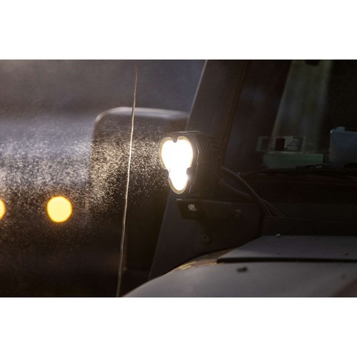 KC HiLiTES 1282 White LED Triangular Off Road Light Black Aluminum Spot Beam - Foto 13 di 19
