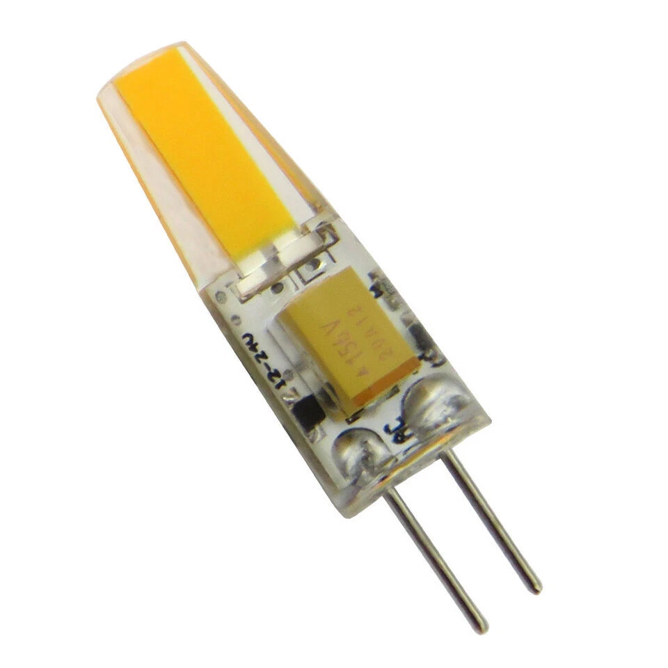 10Pcs G4 Bi-Pin 1505 COB LED Light Bulbs RV Boat Crystal Lamps 12-24V Warm White - Image 4 of 4