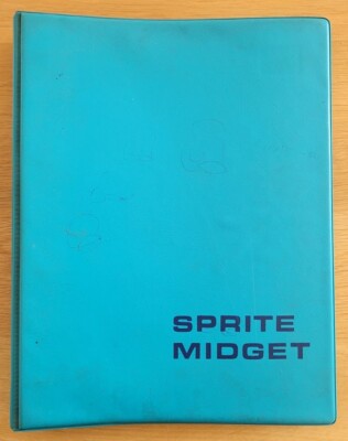 ORIGINAL 1973 FACTORY SPRITE & MIDGET WERKSTATTHANDBUCH TEILENR. AKD 4021