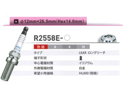 Spark Plug-Racing NGK R2558E-9 for sale online | eBay
