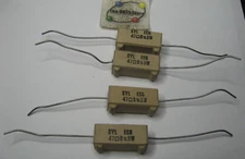 Sylvania ECG Ceramic Cement 47 Ohm 5% 5W Resistor High Power 47R - NOS Qty 4
