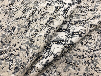 Scalamandre Embroidered Upholstery Fabric- Komodo / Bluestone 2.75 yd 27025-003