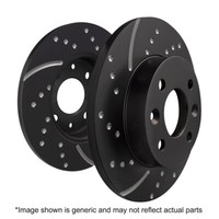 Paar Bremsscheiben Hinten EBC Turbo Grooved Ø 259 MM Mini F55 F56 F57