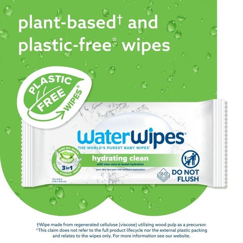Hydrating Baby Wipes Aloe Vera 99% Purified Water 120 Count Hypoallergenic New - Picture 5 of 10
