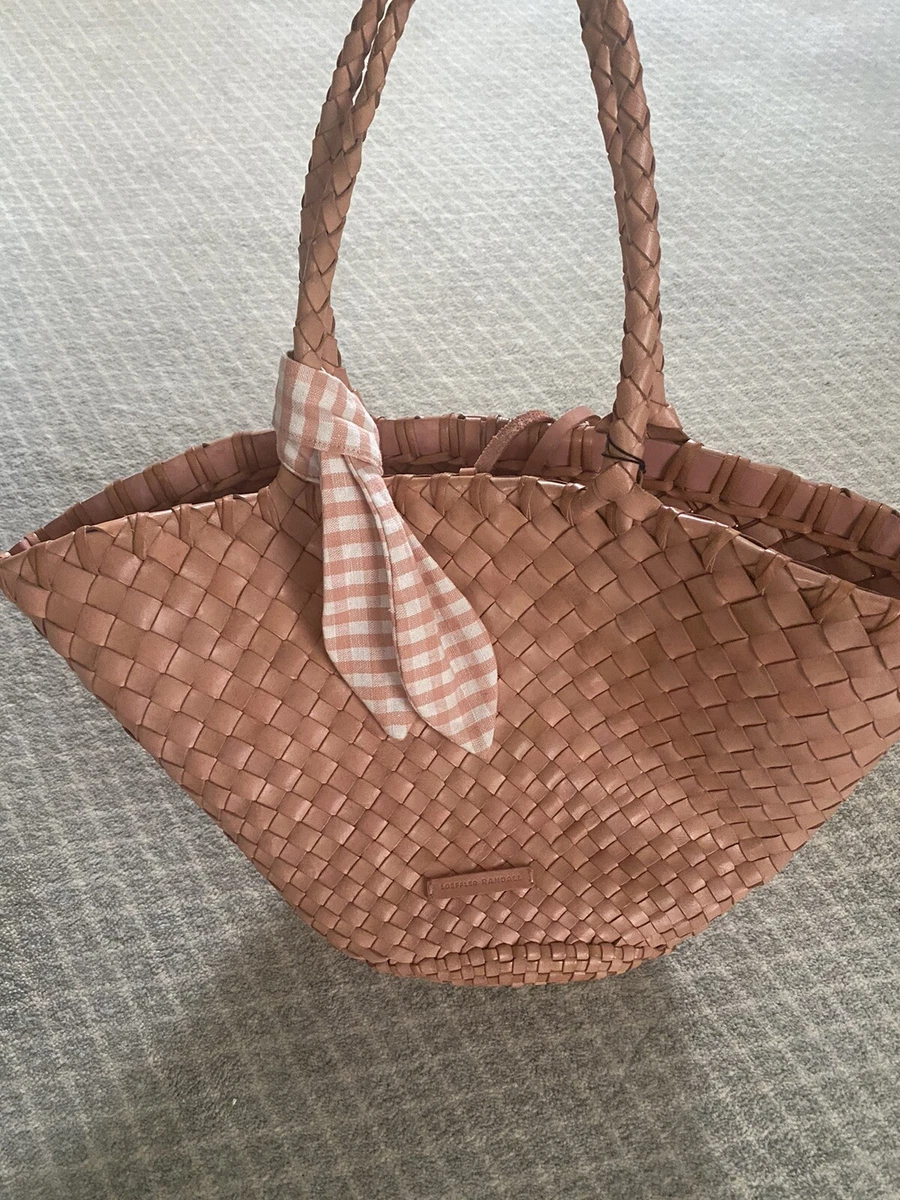 Loeffler randall straw store travel tote