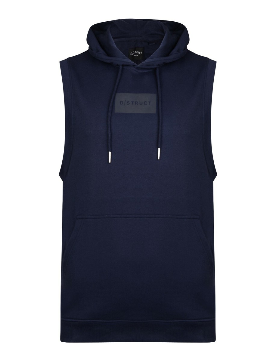 Men's Pullover Lightweight Hooded Sweatshirt Sleeveless Tank Top