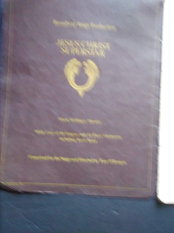 Jesus Christ Superstar Theater program & libretto, theater play, opera rock 1971
