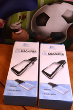Anti-Glare Dimmable LED MAGNIFIER Ultra Bright Light by Magnipro Set of Two