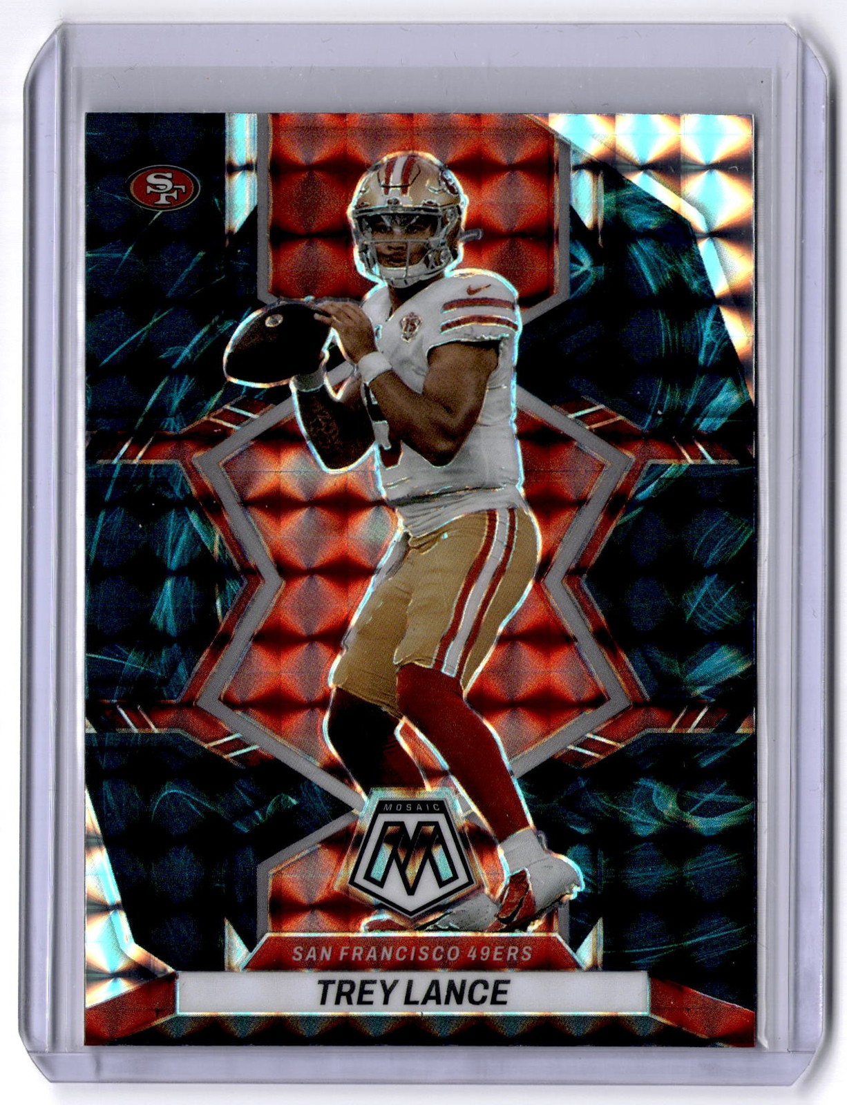 2022 Panini Mosaic #175 Trey Lance Mosaic Genesis