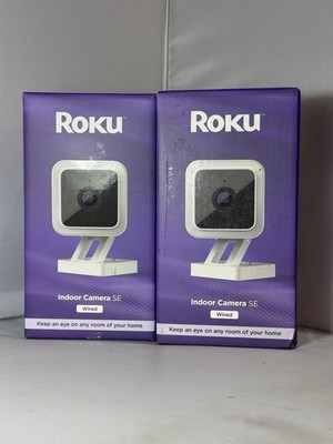 Roku Smart Home Indoor Camera SE (2-Pack) Wired Security Surveillance