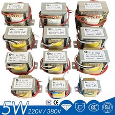 5W Leistungstransformator 220/380V auf 6V 9V 12V 15V-220V Ausgang AC Single/Dual