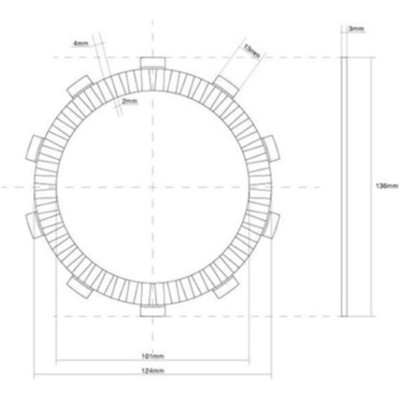 FCC Kupplungslamellen für Suzuki 21441-31E50   Erstausrüstungsqualität Cagiva X-