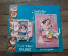 Vintage Disney Snow White Switchplate and Nite Light NEW