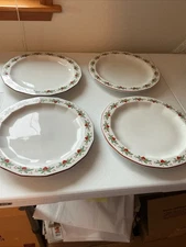 Porsgrund Hearts And Pines  Dinner Plates Set Of 4