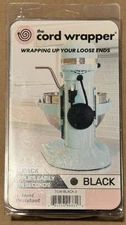 2-Pack The Cord Wrapper TCW-Black Heat-Resistant Cord Organizer 3.25" Dia. - NEW