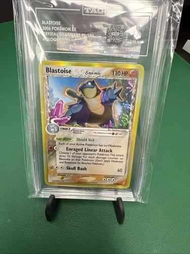 2006 Pokémon Blastoise Delta 2/100 EX Crystal Guardians Holo TAG 6